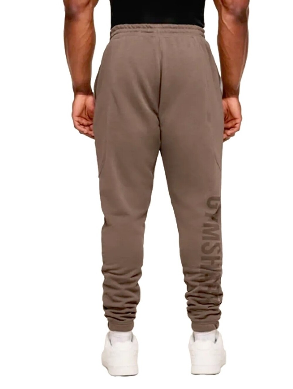 New Gymshark Power Wordmark Joggers Brown Size Large NWT